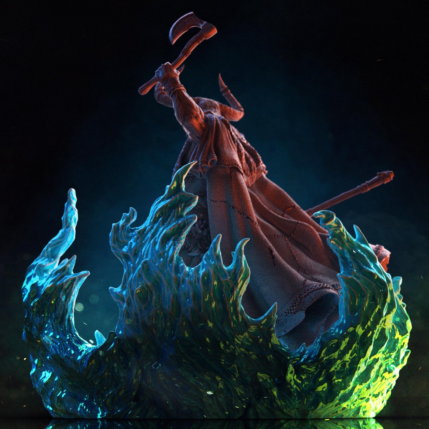 BFG - Voljaryk - Runic Flame Base - 1.12 Scale | Sculpt | Black forge Games