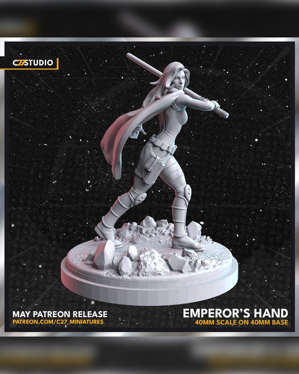 Emperor's Hand - Shatter Point - Star Wars Fan Art - 3d Printed TTRPG Miniature