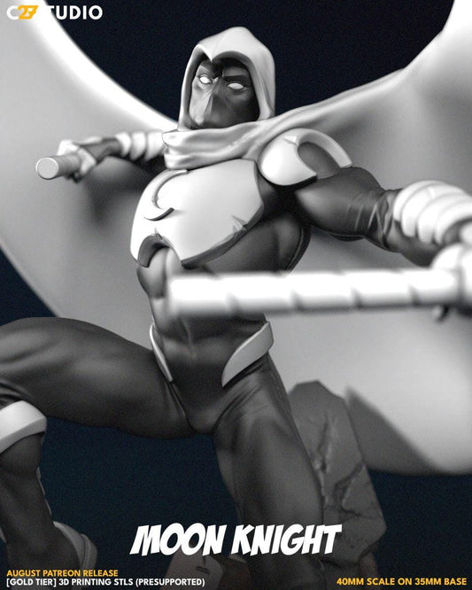 Moon Merc - Crisis Protocol Proxy - Marvel Fan Art - 3d Printed TTRPG Miniature