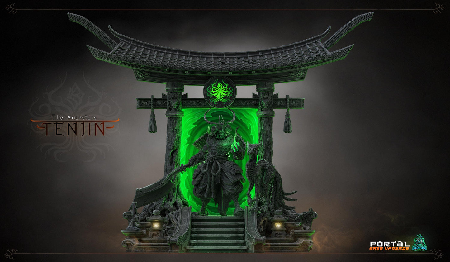 BFG - Tenjin - Torii Portal Diorama - 1.12 Scale | Sculpt | Black forge Games