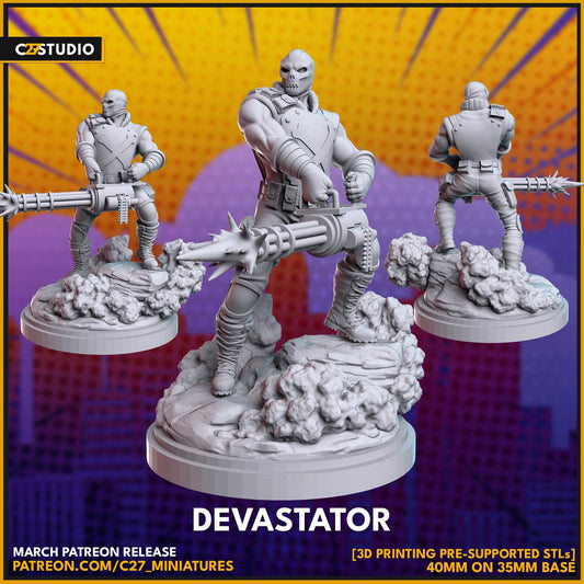 Devastator - Crisis Protocol Proxy - Marvel Fan Art - 3d Printed TTRPG Miniature