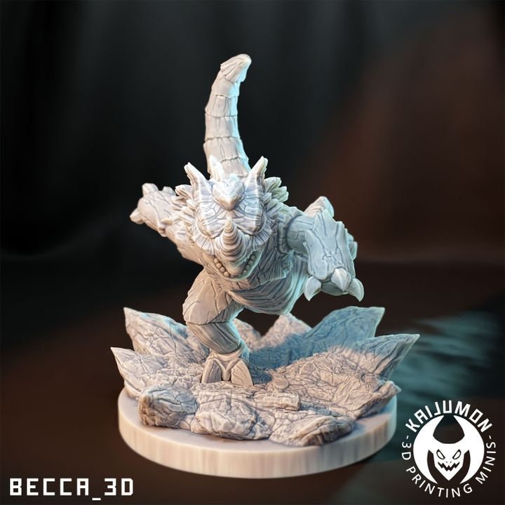 Kaijumon Rock Rhino/ Tabletop Model / Miniature Figurine | Kaijumon (Ryhorn)