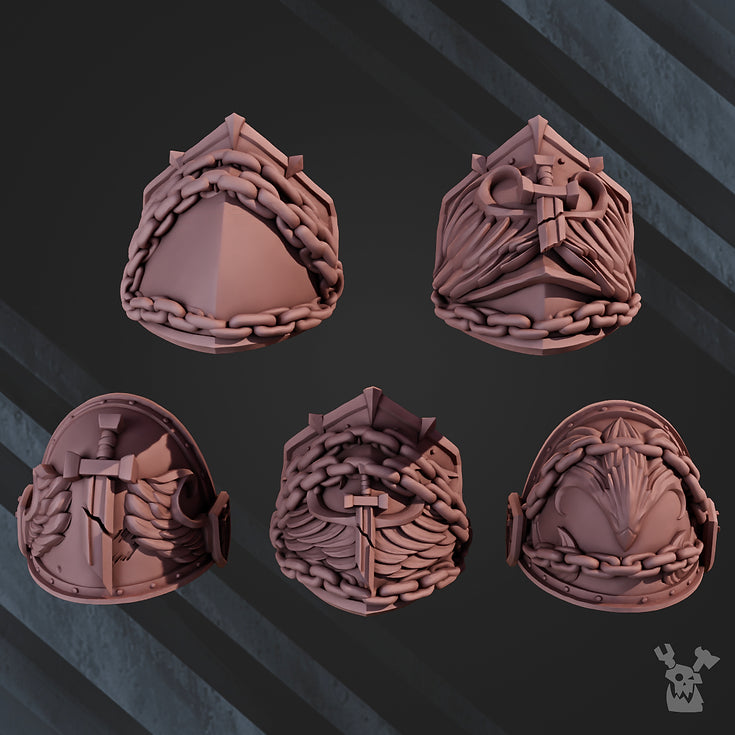 "Winged Lions" Shoulder Pads x10