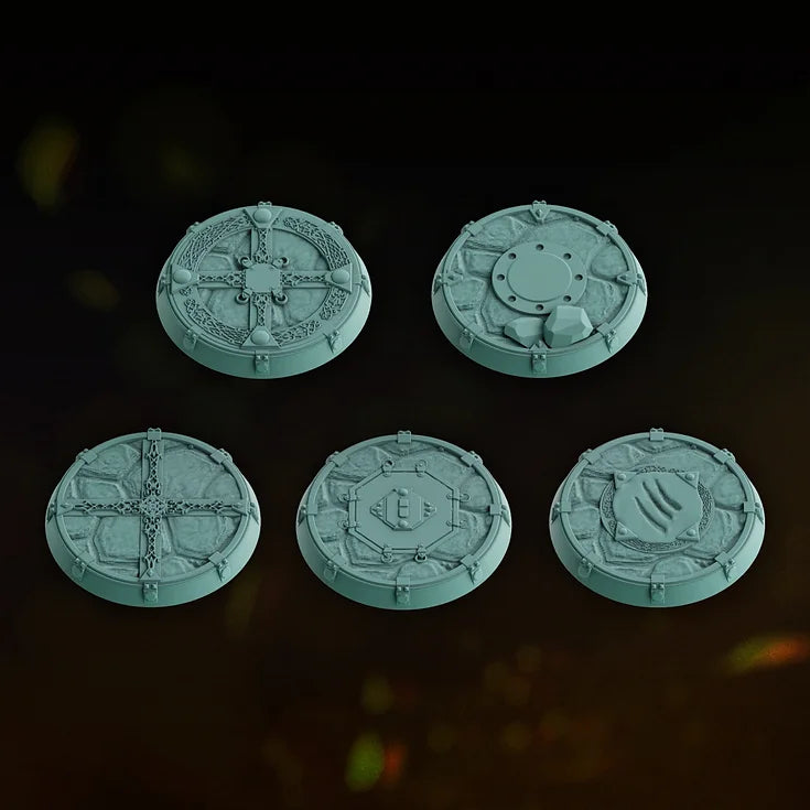 32mm Lunar Knights Bases Set x5