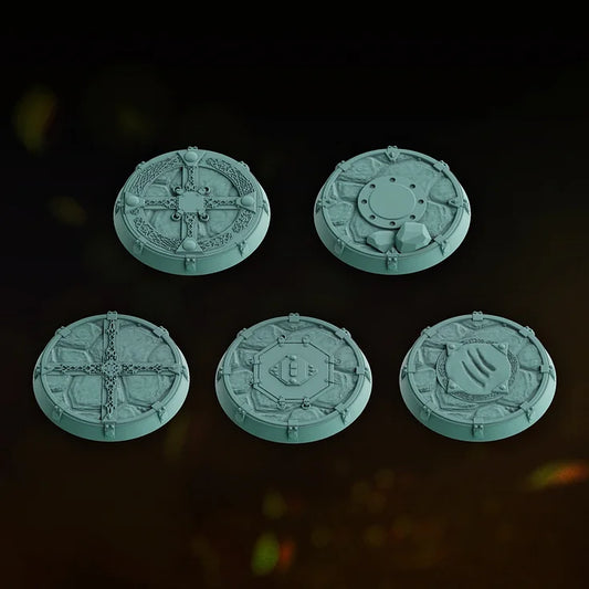 32mm Lunar Knights Bases Set x5