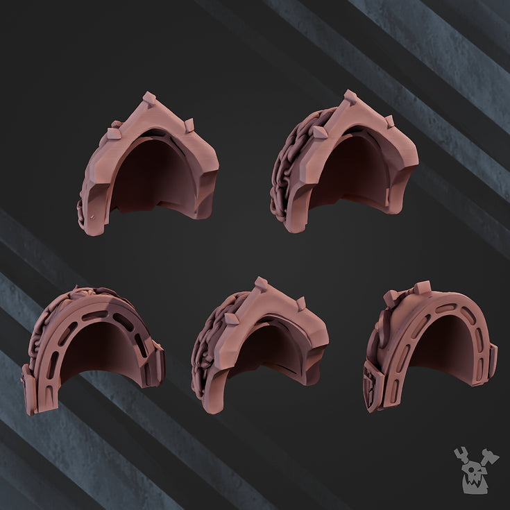 "Winged Lions" Shoulder Pads x10