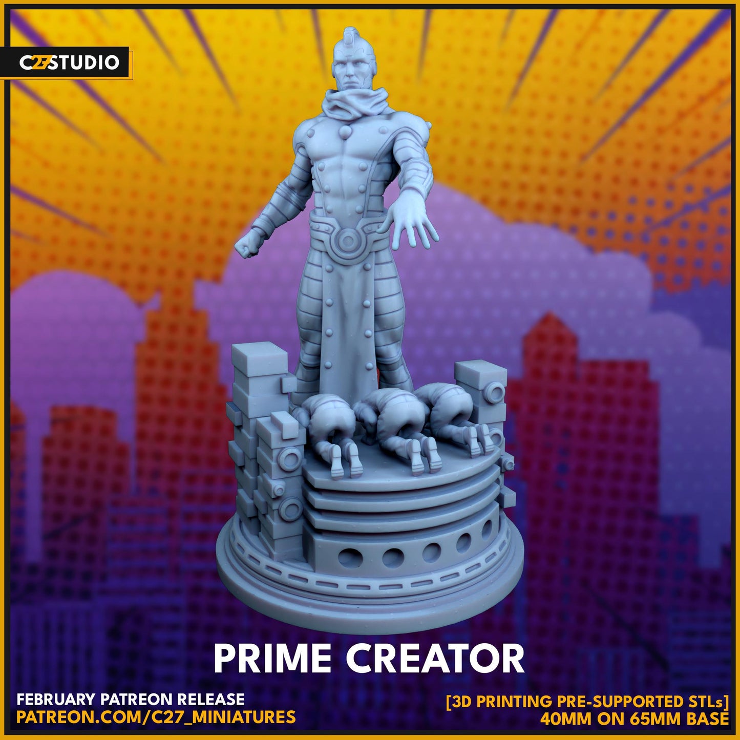 Prime Creator - Crisis Protocol Proxy - Marvel Fan Art - 3d Printed TTRPG Miniature