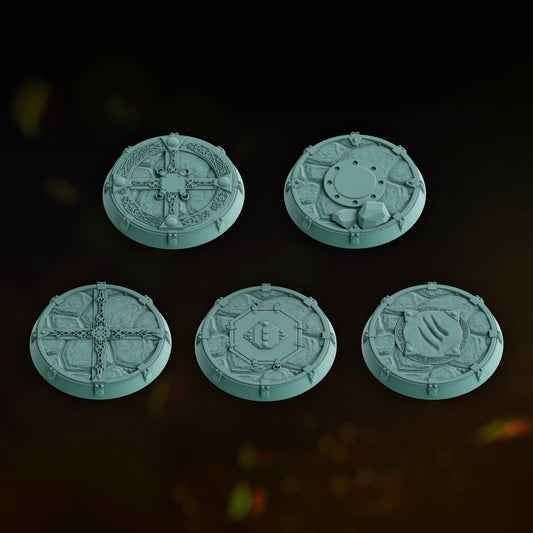 LUNAR KNIGHTS BASES SET x5