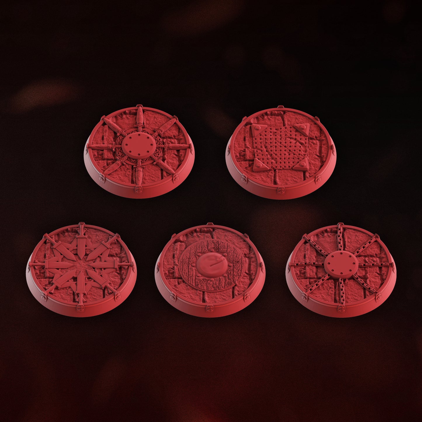 CELESTIAL BLADES BASES SET x5
