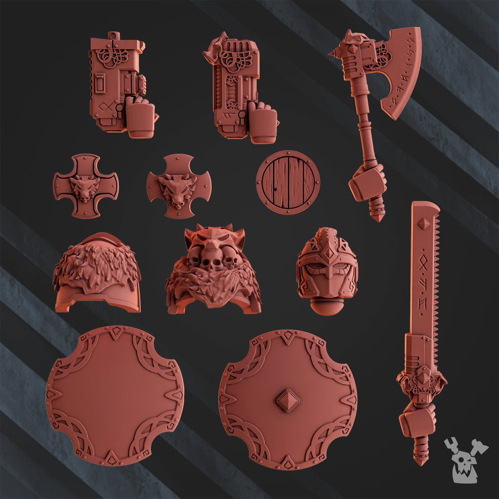 WOLF WARRIOR BITS SET by DakkaDakka Store - Upgrade / Conversion Part