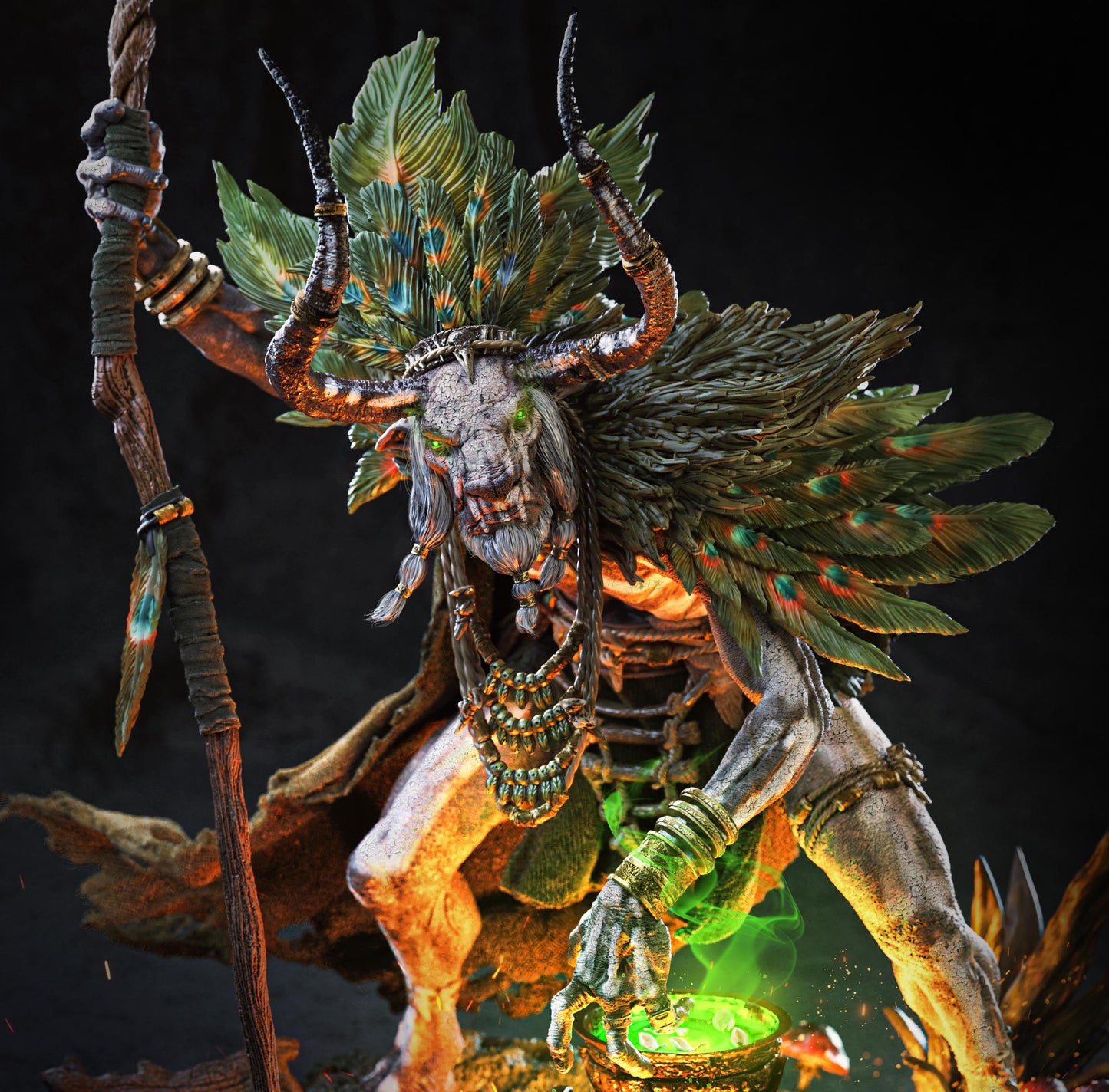 BFG - Omari - The Wisdom Keeper (1.18 Scale)  | Sculpt | Black forge Games