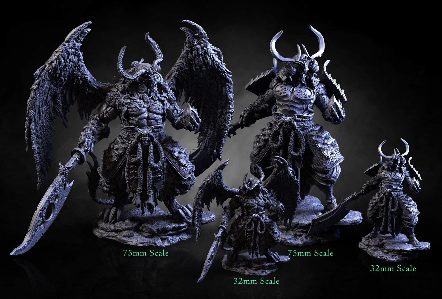 BFG - Tenjin Cursed Scholar 32mm + 75mm | Sculpt | Black forge Games