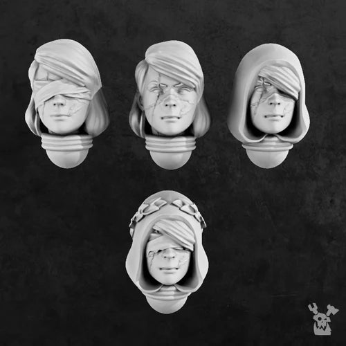 WAR SISTER HEADS "HOLY ELIZABETH" BITS SET