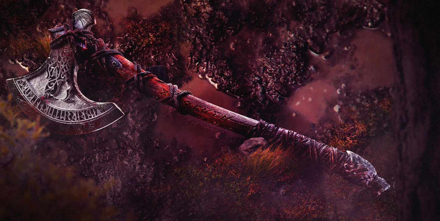 BFG - Fenrir Axe - Life Size Wall Display | Sculpt | Black forge Games