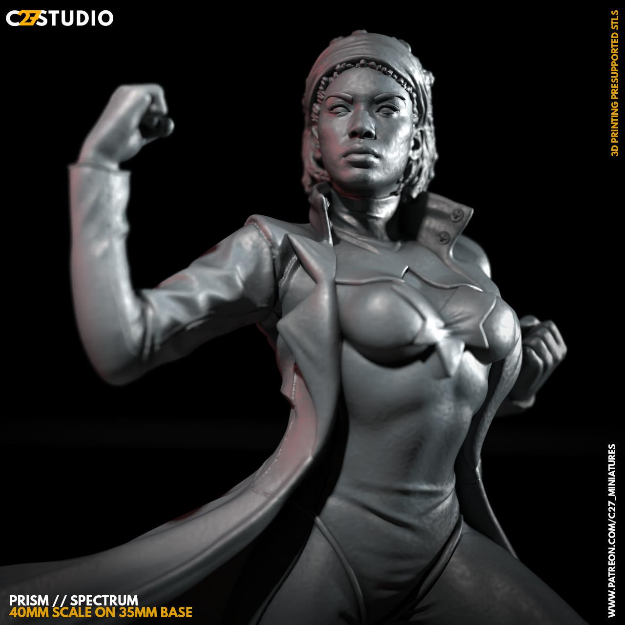 Prism - Crisis Protocol Proxy - Marvel Fan Art - 3d Printed TTRPG Miniature
