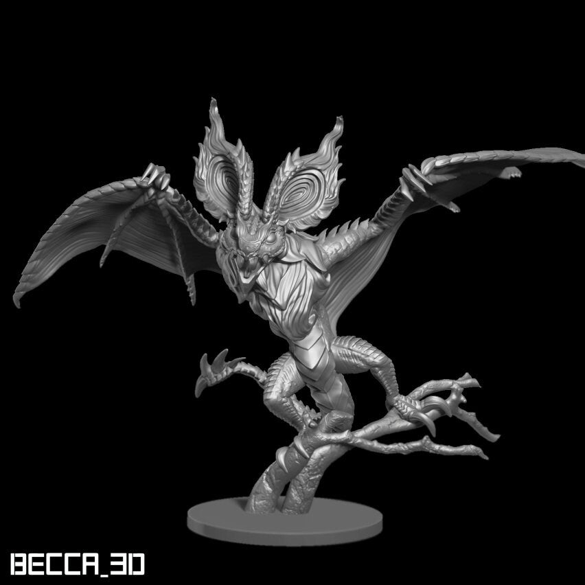 Kaijumon Wyrbat/ Tabletop Model / Miniature Figurine | Kaijumon