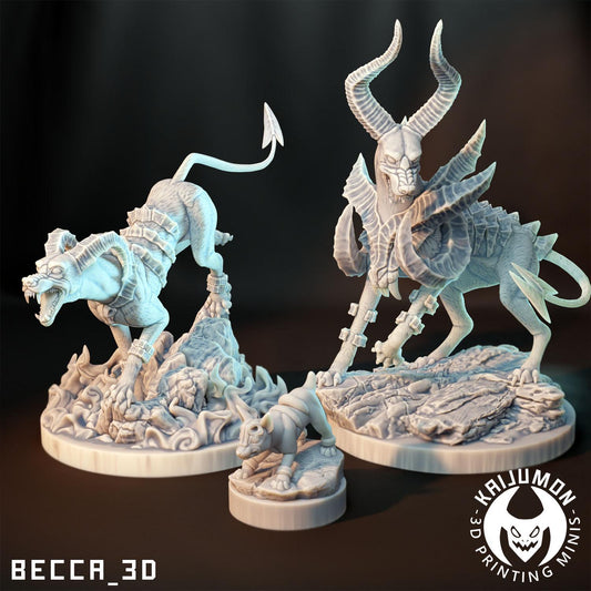 Kaijumon Hell Hound / Tabletop Model / Miniature Figurine | Kaijumon (koraidon)