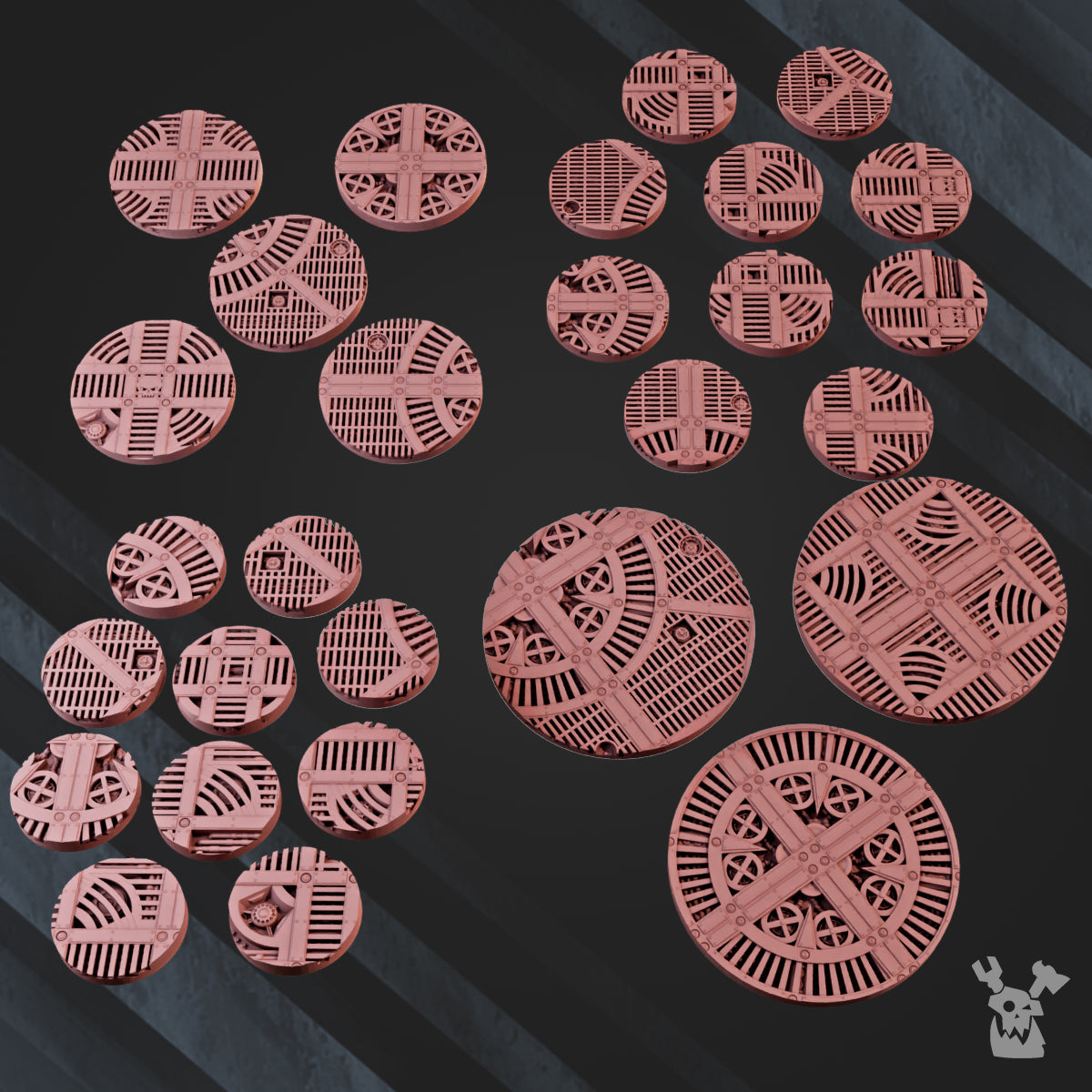 INDUSTRIAL BASES 25MM TO 60MM by DakkaDakka Store - Full Miniature / Model