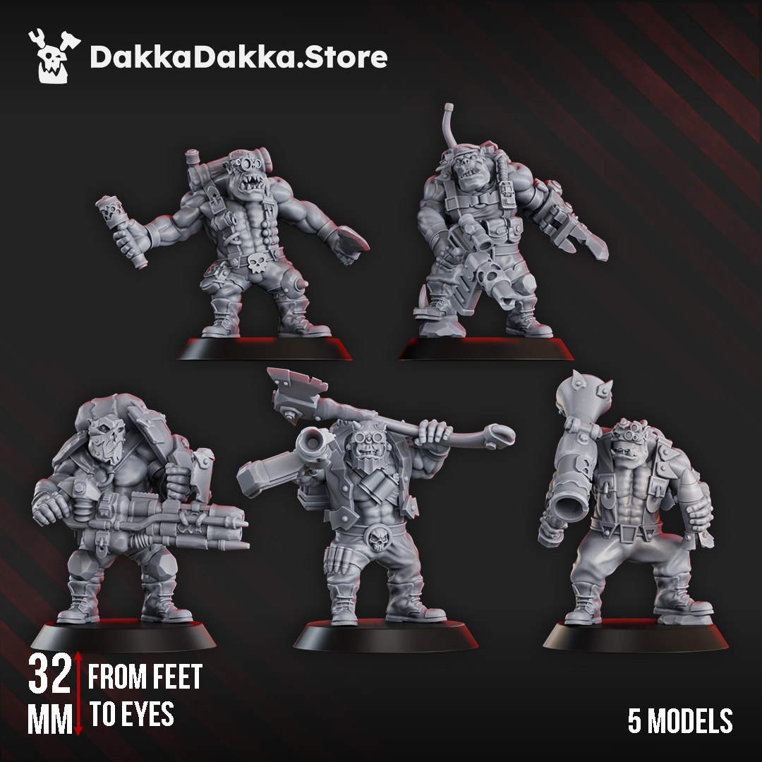 BLAK ORKS MOB by DakkaDakka Store - Full Miniature / Model