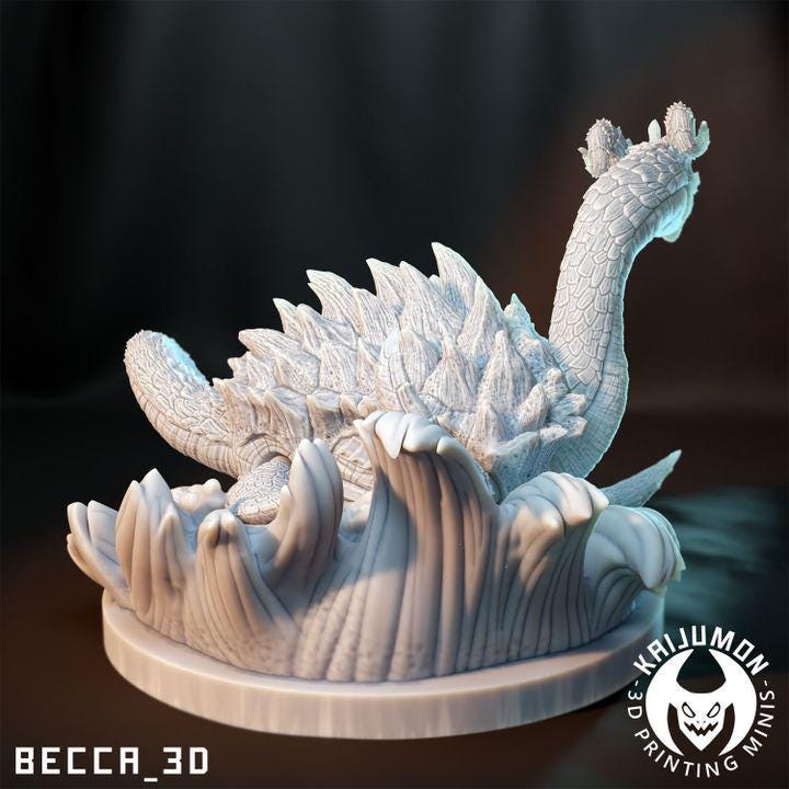 Kaijumon Nessy/ Tabletop Model / Miniature Figurine | Kaijumon (lapras)