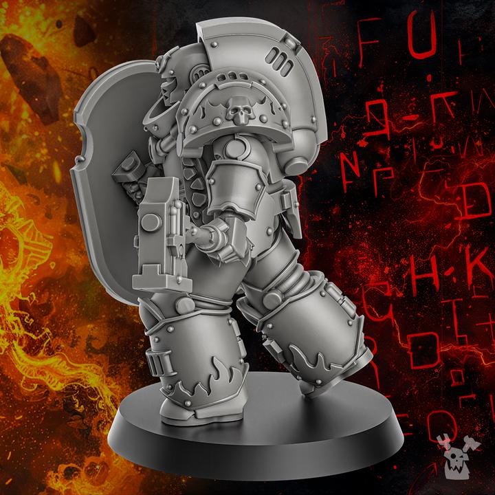 Millennium Wars Vol 2 Magma Forged Warrior/ Tabletop Model / Wargaming Miniature | DakkaDakka
