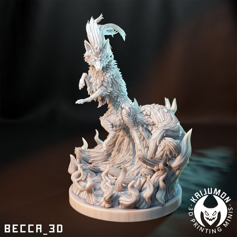 Kaijumon Fire Fox/ Tabletop Model / Miniature Figurine | Kaijumon (flareon)