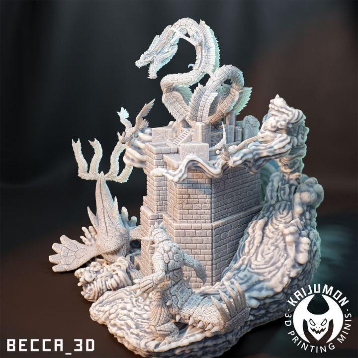 Kaijumon Sky Pillar / Tabletop Model / Miniature Figurine | Kaijumon (Legendaries)