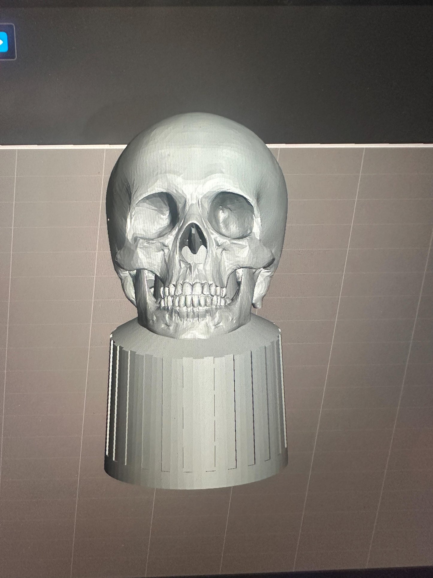 Human Skull Swatch Caps paint bottle toppers