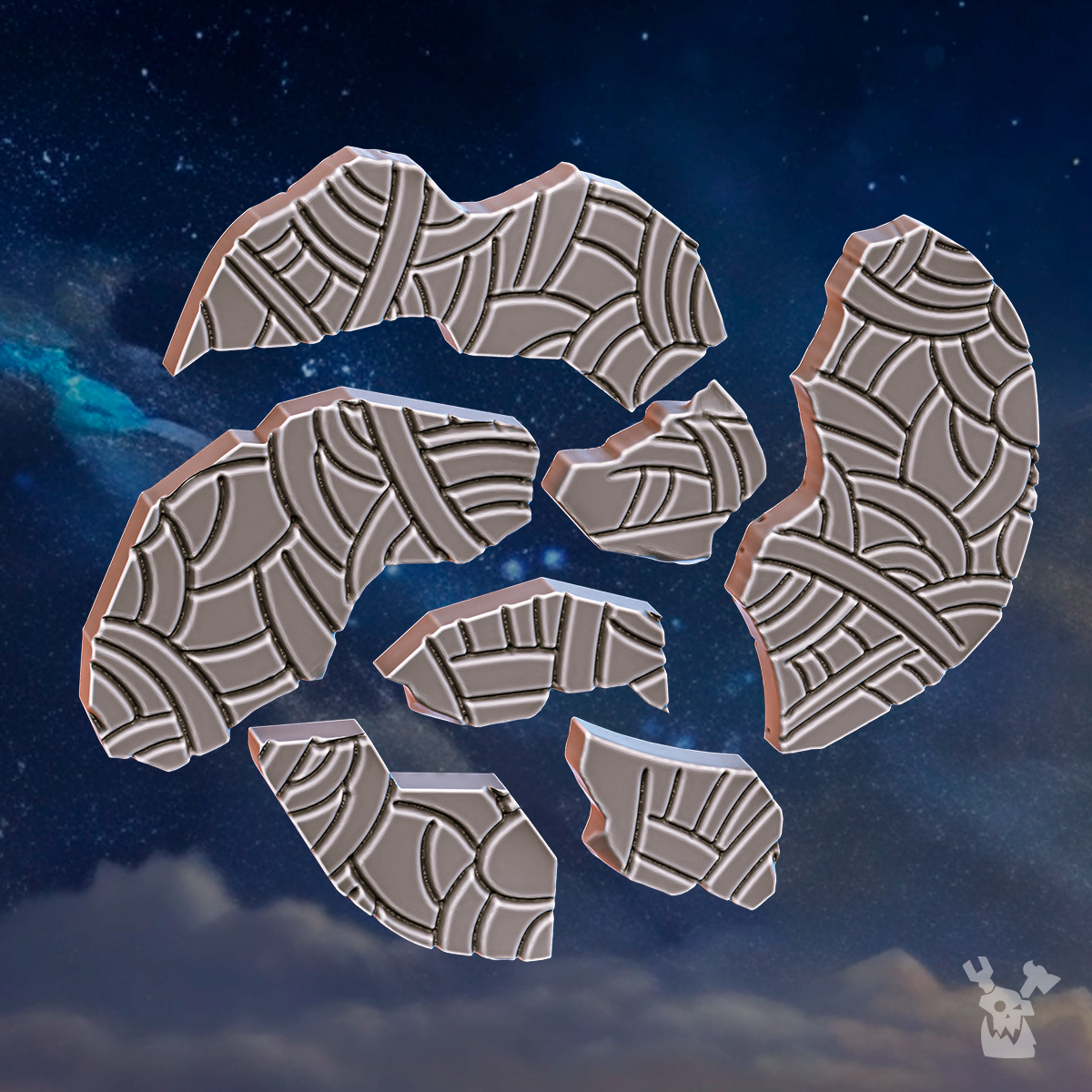 Alternate view of BASE DECOR SET (STORMPRIDE SISTERS) by DakkaDakka Store - Full Miniature / Model