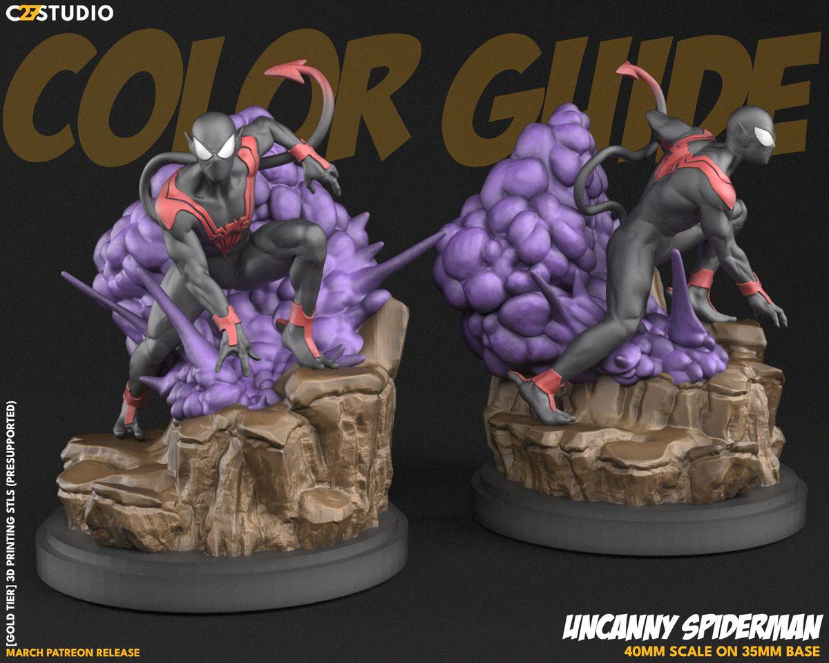Spiderbamf - Crisis Protocol Proxy - Marvel Fan Art - 3d Printed TTRPG Miniature