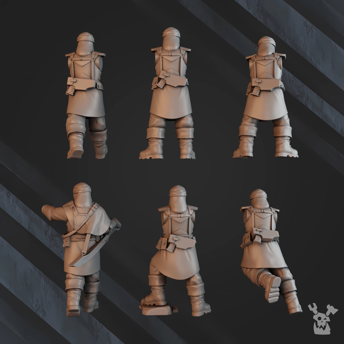 Alternate view of BEDOUIN DESERT STALKERS (BUILD KIT) by DakkaDakka Store - Full Miniature / Model