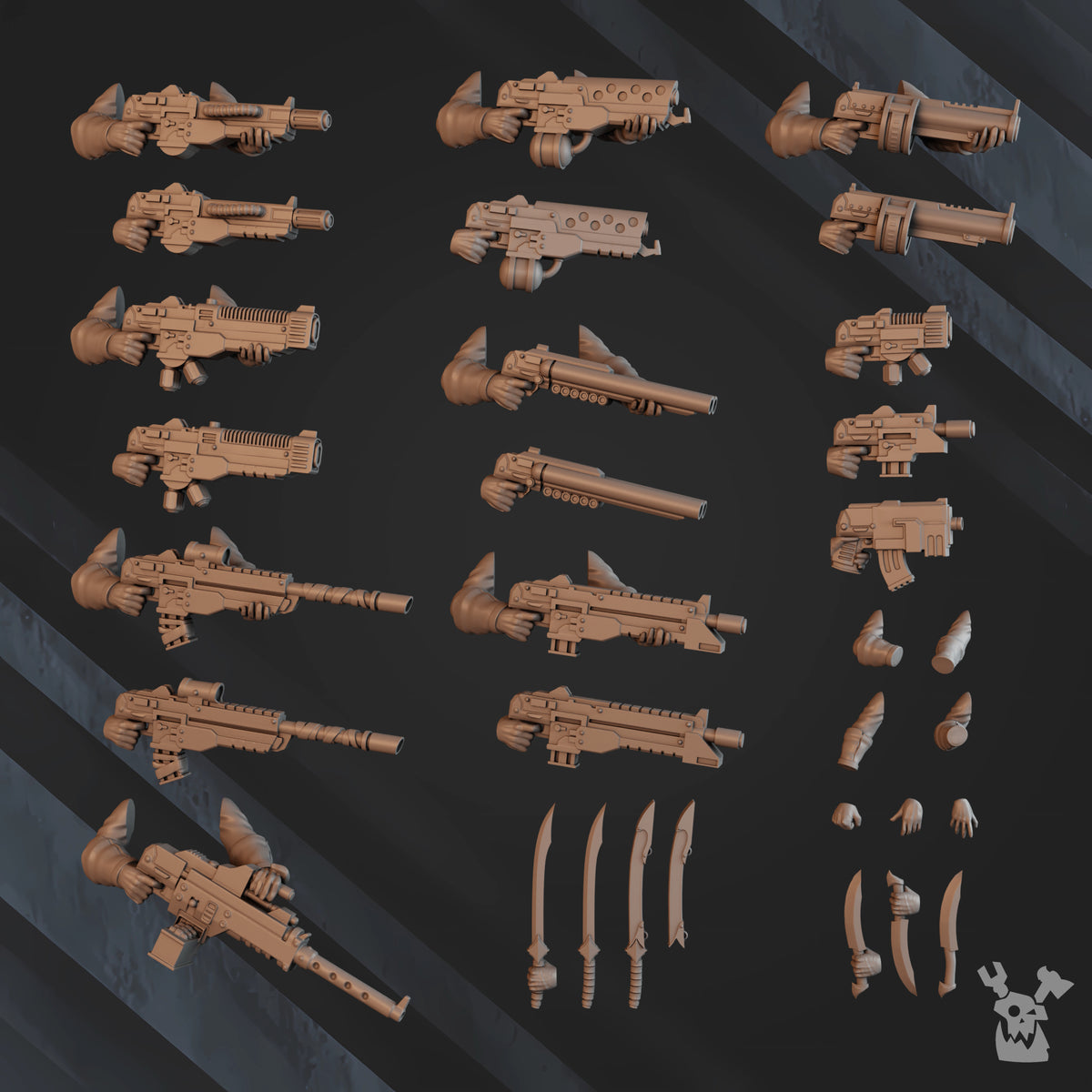 Alternate view of BEDOUIN DESERT STALKERS (BUILD KIT) by DakkaDakka Store - Full Miniature / Model