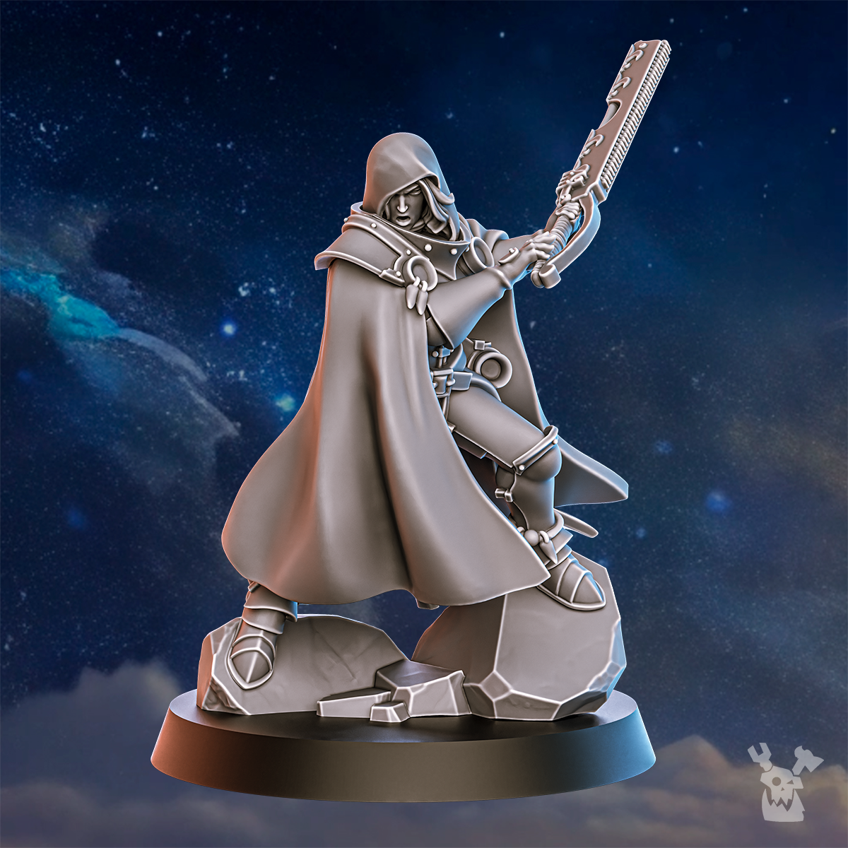 Alternate view of BLACKHIDE TRIBE BERSERKER by DakkaDakka Store - Full Miniature / Model