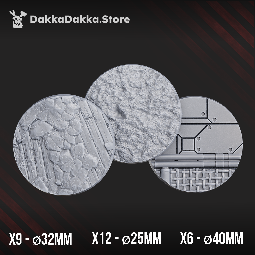 BASES 25MM/32MM/40MM by DakkaDakka Store - Full Miniature / Model