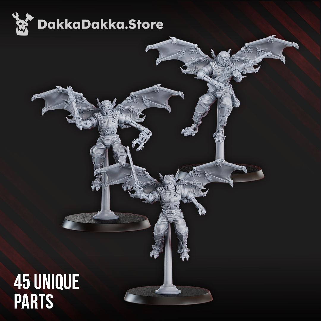Alternate view of MACHINE CULT STALKERS AND INFILTRATORS ASSEMBLY KIT by DakkaDakka Store - Full Miniature / Model