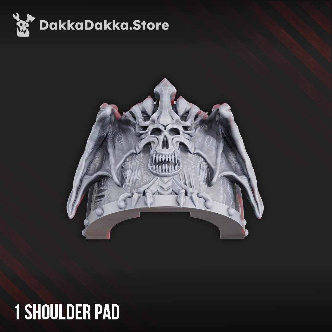 CW "WINGED DEMON" SHOULDER PADS by DakkaDakka Store - Shoulder Pad