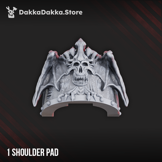 CW "WINGED DEMON" SHOULDER PADS