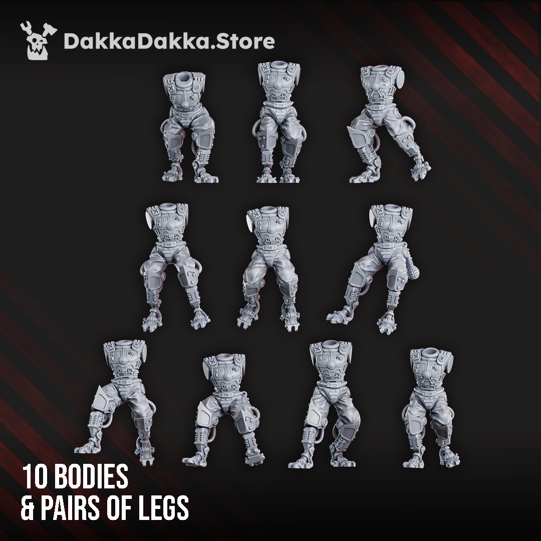 Alternate view of MACHINE CULT STALKERS AND INFILTRATORS ASSEMBLY KIT by DakkaDakka Store - Full Miniature / Model