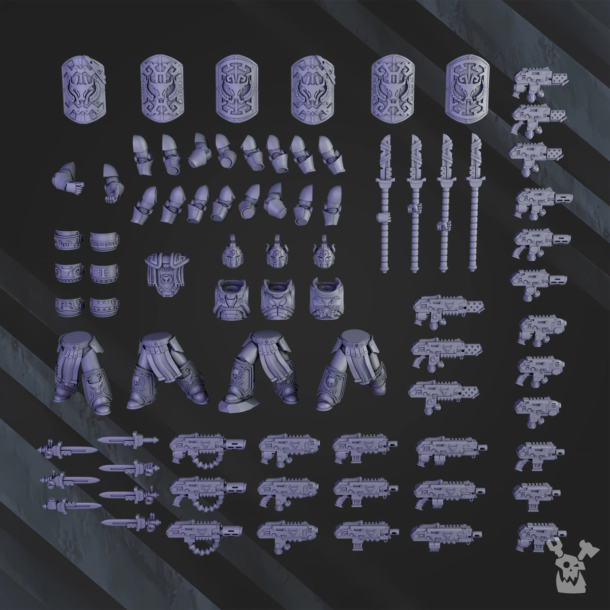 BULLWHIP CLAN WARRIORS (BUILD-KIT) by DakkaDakka Store - Full Miniature / Model