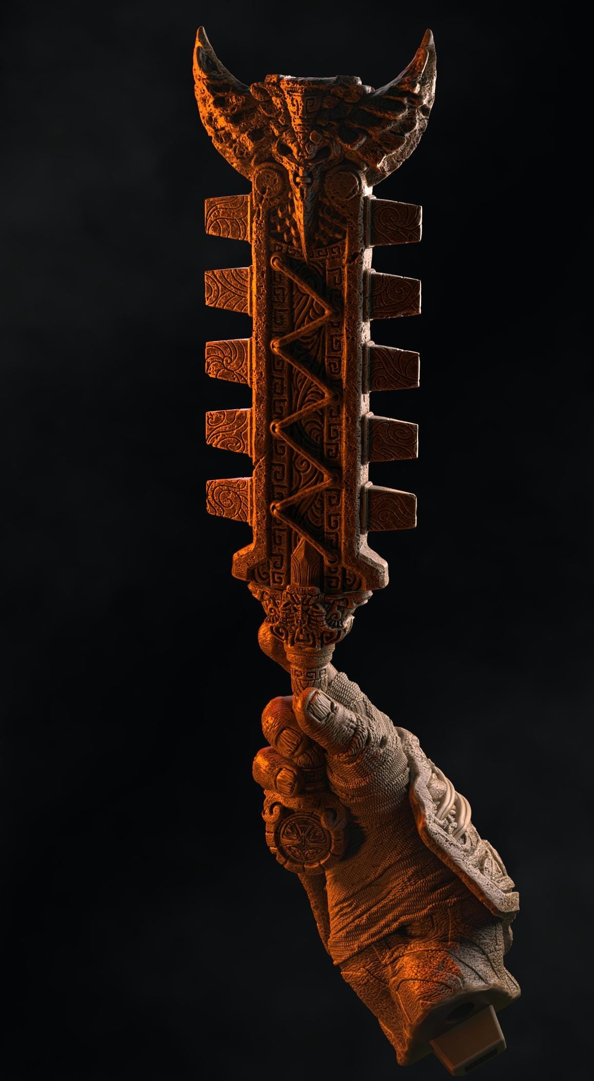 BFG - Nkosi - Addon - Machuahuitl - 1.12 Scale | Sculpt | Black forge Games