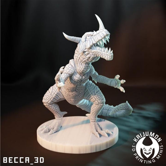 Kaijumon Greymon/ Tabletop Model / Miniature Figurine | Kaijumon