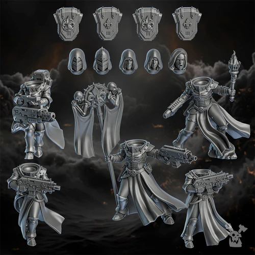 Sisters of Minor Guilt Squad x5 (heavy flamer special, pose 1)