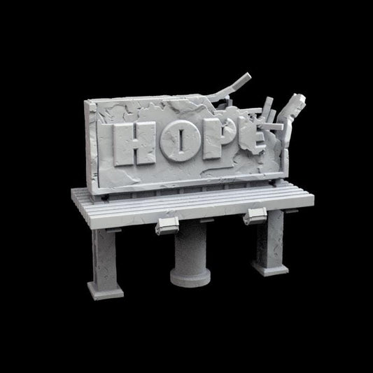 Hope Billboard - Crisis Protocol Proxy - Marvel Fan Art - 3d Printed TTRPG Miniature