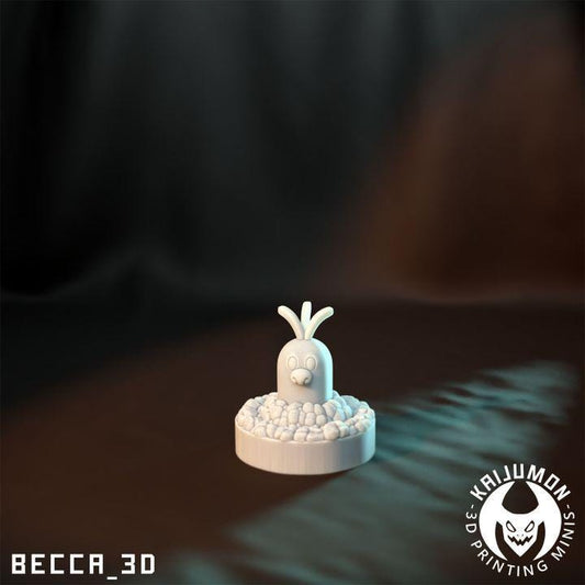 Kaijumon Giant Mole hawaiian / Tabletop Model / Miniature Figurine | Kaijumon (dig let)