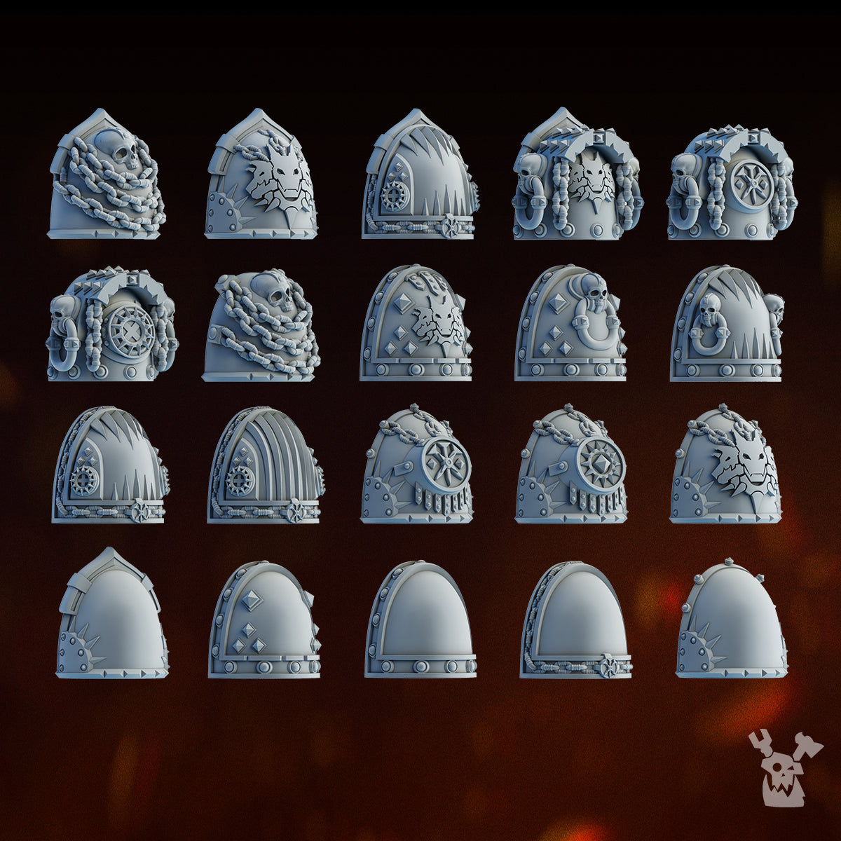 CARNAGE REAPERS SHOULDER PADS SET x20