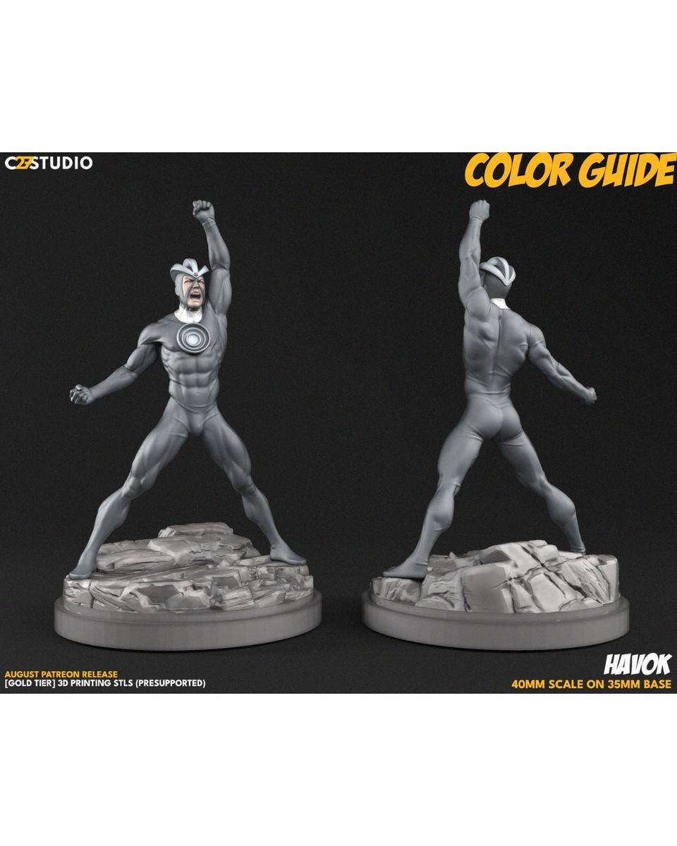 Chaos - Crisis Protocol Proxy - Marvel Fan Art - 3d Printed TTRPG Miniature