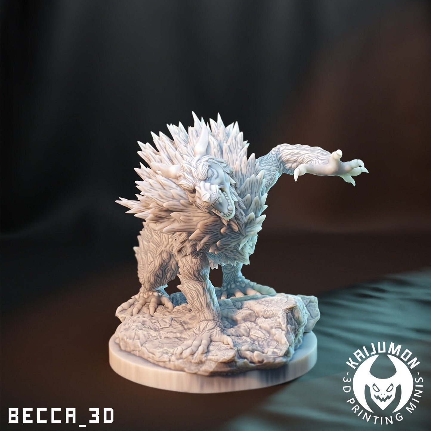 Kaijumon Fire Bear/ Tabletop Model / Miniature Figurine | Kaijumon