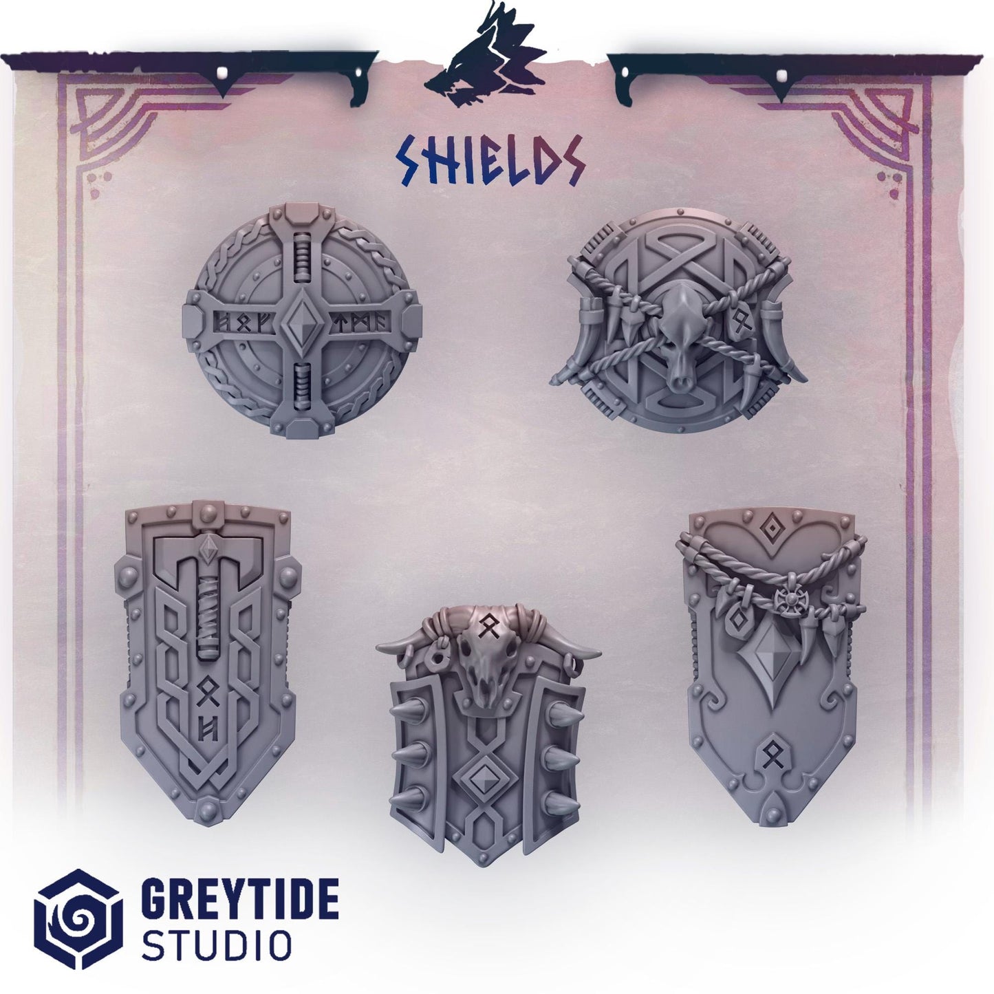 Shields | Primal hounds | Greytide Studio
