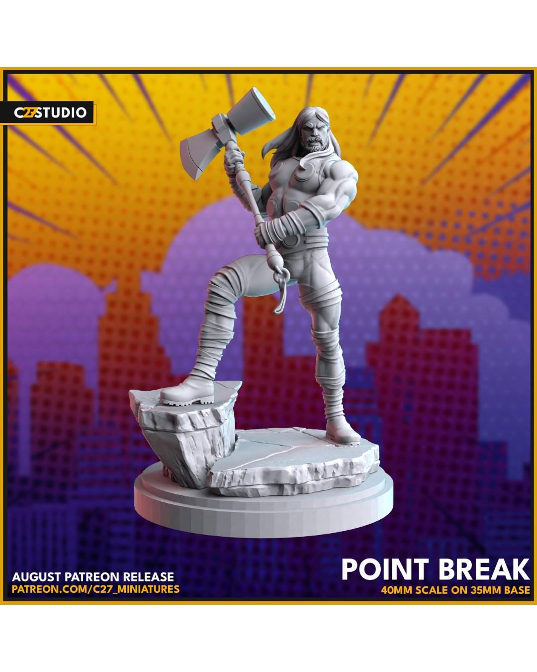 Point Break - Crisis Protocol Proxy - Marvel Fan Art - 3d Printed TTRPG Miniature