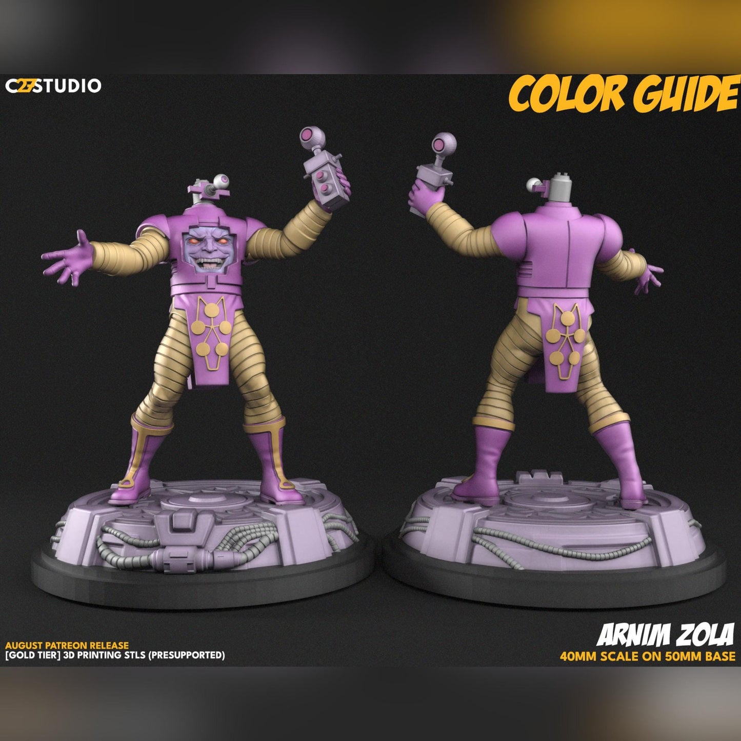 Compy McFace - Crisis Protocol Proxy - Marvel Fan Art - 3d Printed TTRPG Miniature